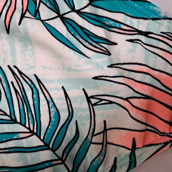Salt & Cove Calm Palms Printed Hipster Bikini Swim Bottoms L - Picture 5 of 10